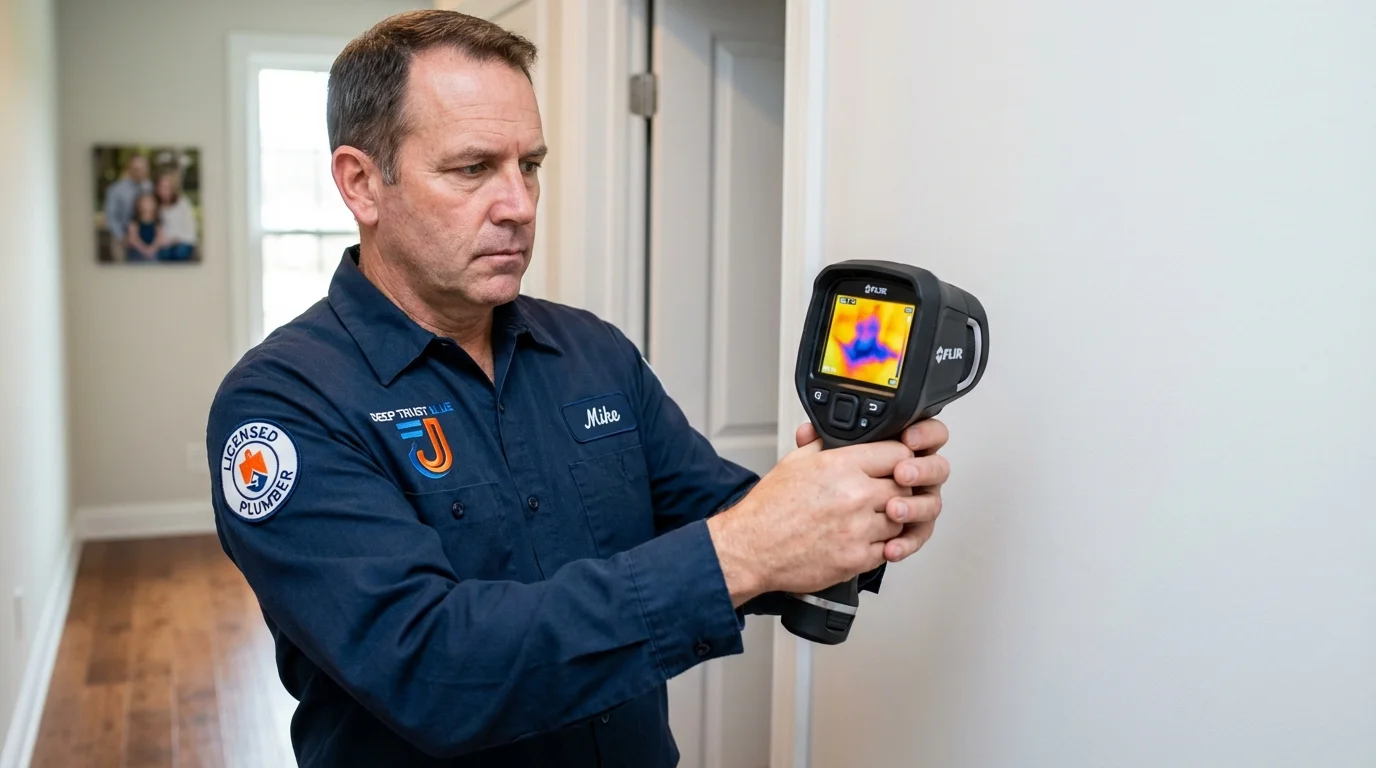 Thermal imaging leak detection by Johns Plumbing LLC in Schertz
